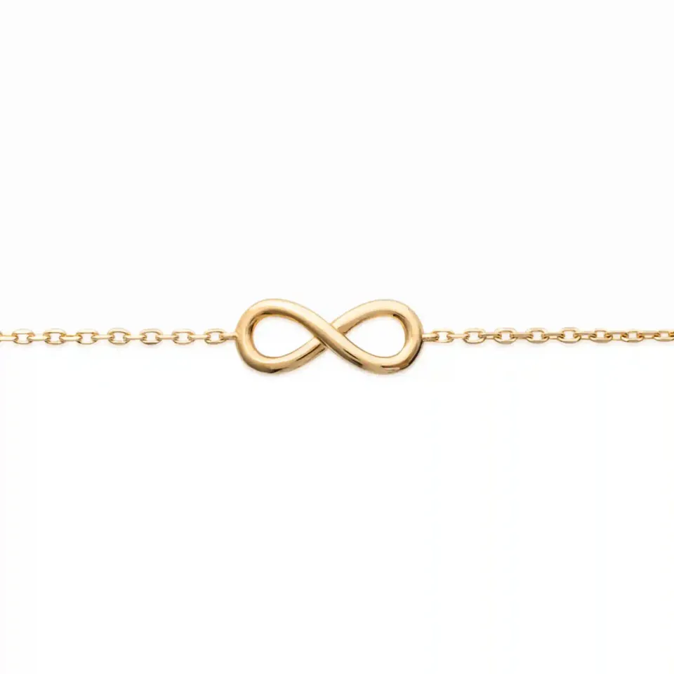 Oriana France bracelet infini plaque or symbole