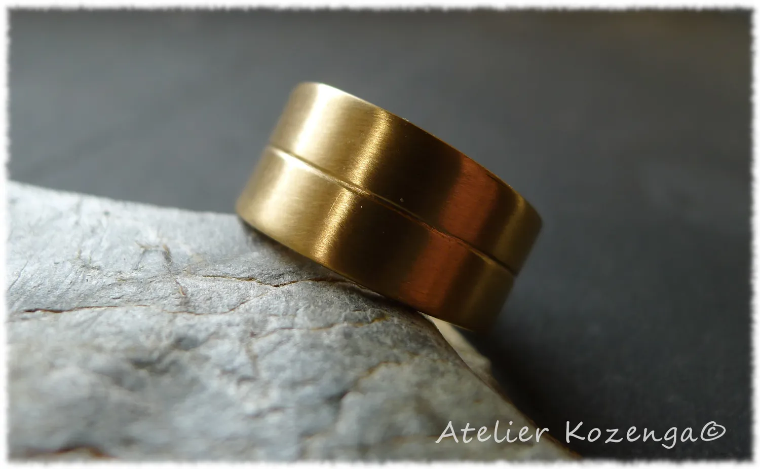 L'Atelier Kozenga Alliance Or bague or recyclé fait main