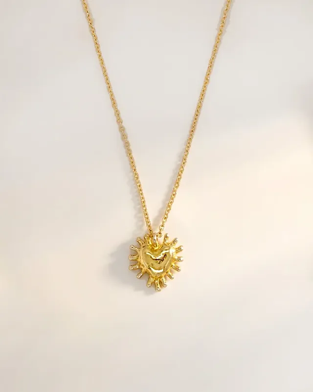 Elise Tsikis Yucatan Esperenza collier coeur or jaune