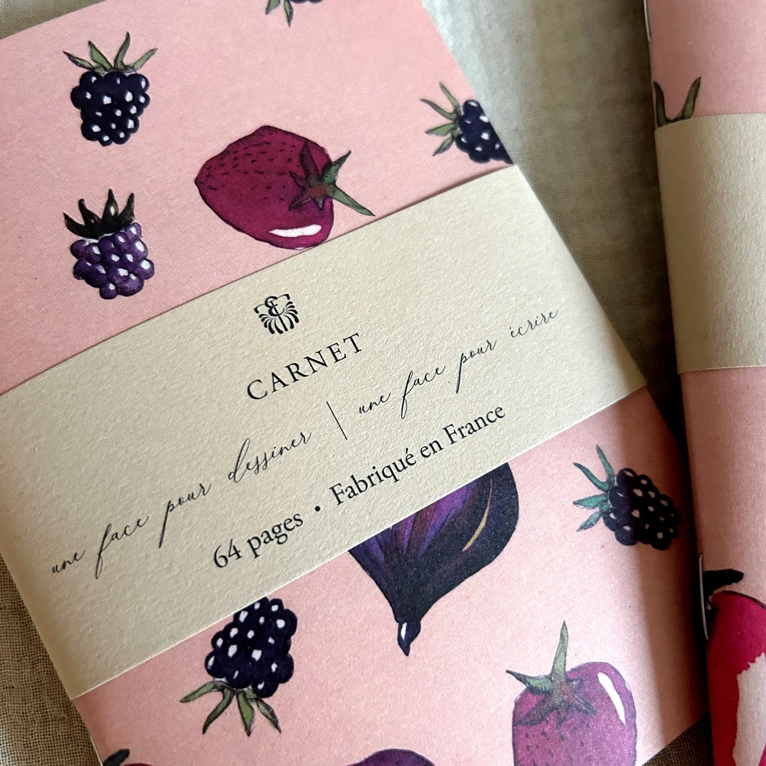 Elise Tsikis Catherine carnets fruits A5 + A6 lot de 2