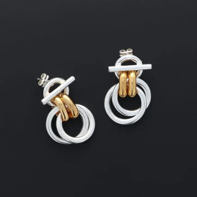 Secret de Cuir N°1708 Boucles Entrelacée Bicolore Doré