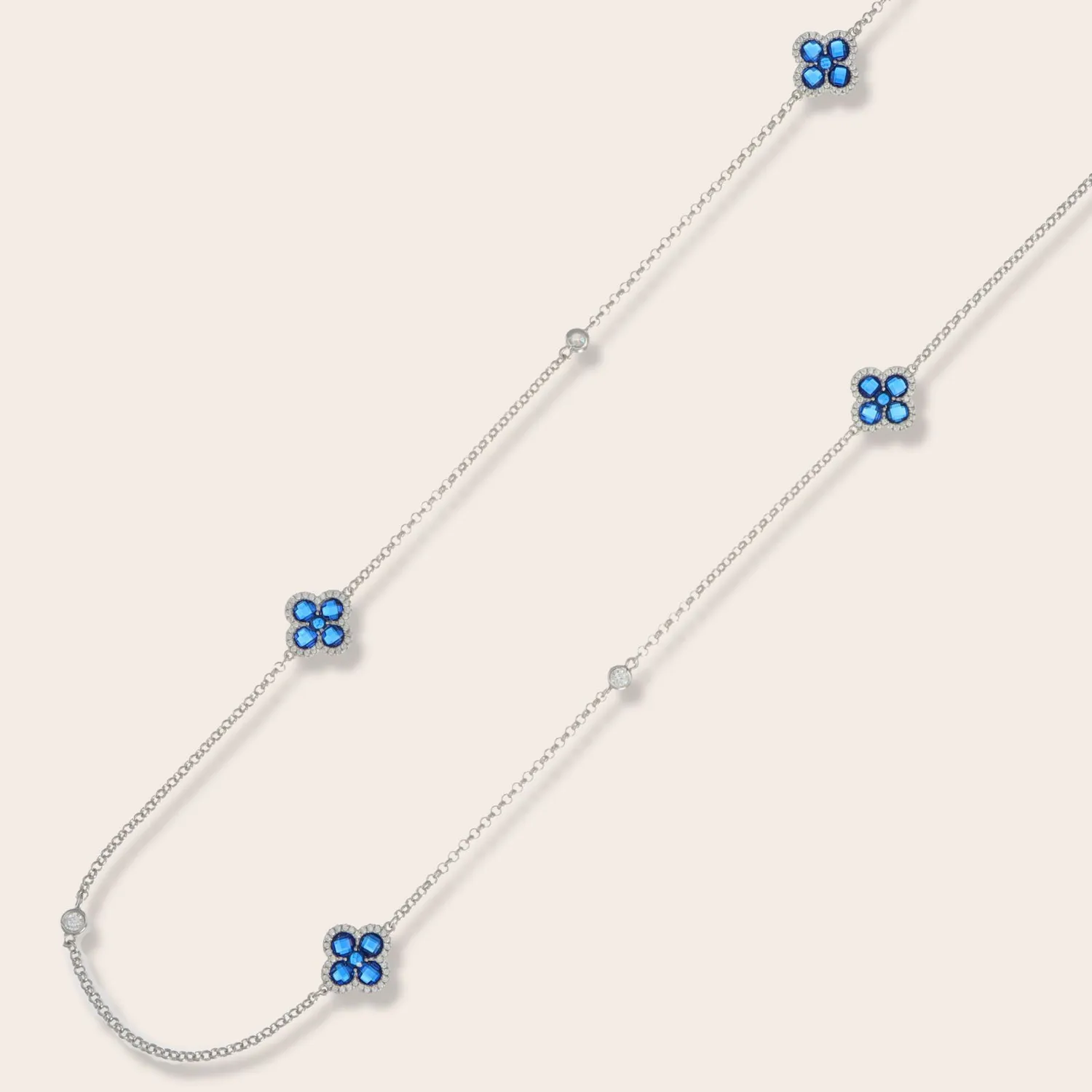 Ultima Edizione Flower collier long 90 cm fleur