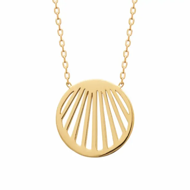 Oriana France collier rayons soleil plaqué or hypoallergénique