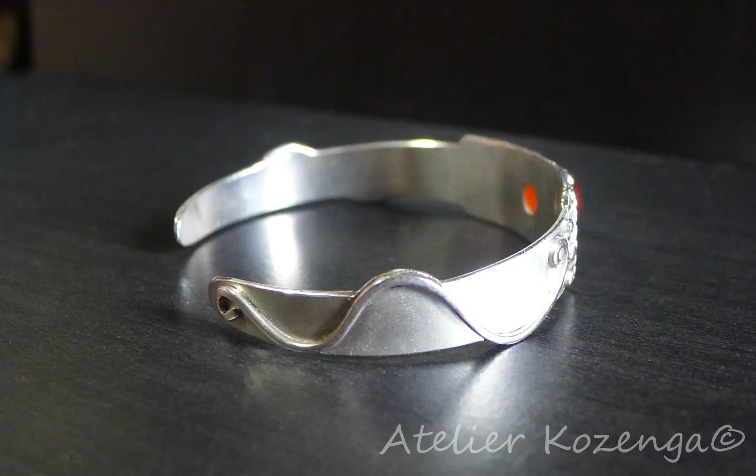 L'Atelier Kozenga Cornaline bracelet argent