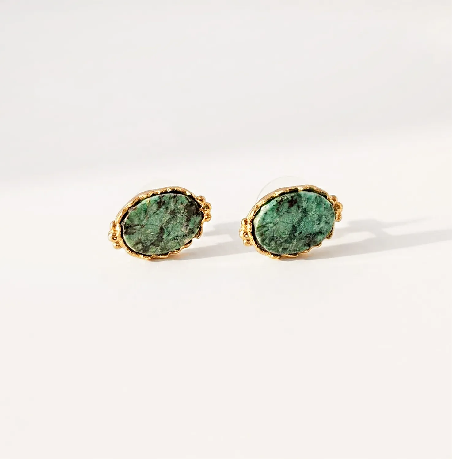 Elise Tsikis Kachina Panagia boucles turquoise