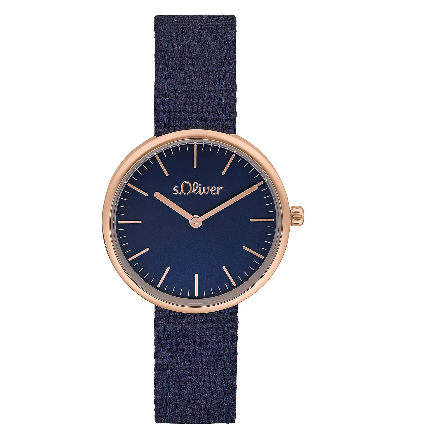 s.Oliver montre femme textile abricot quartz étanche