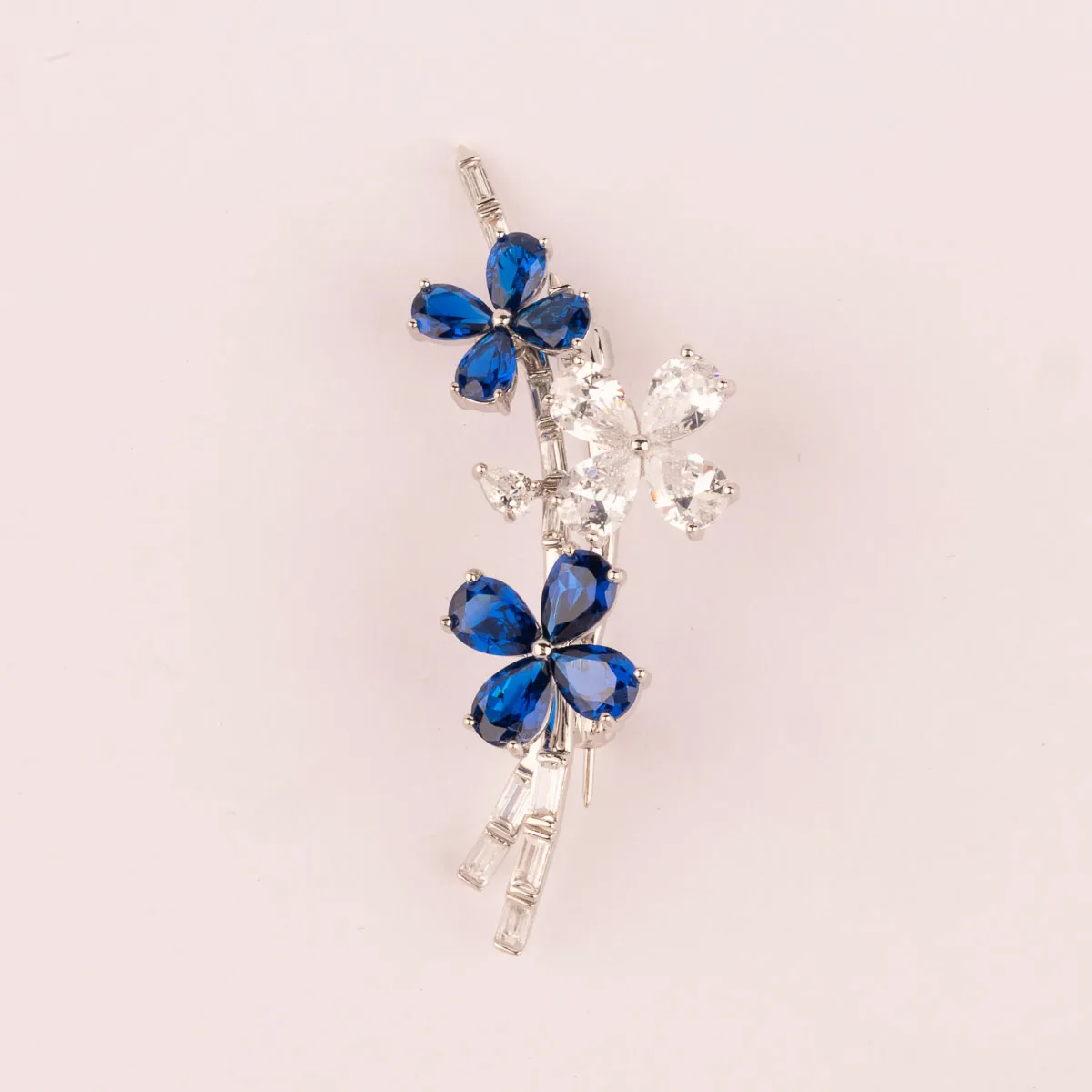 ULTIMA EDIZIONE broche rameau fleurs colorées