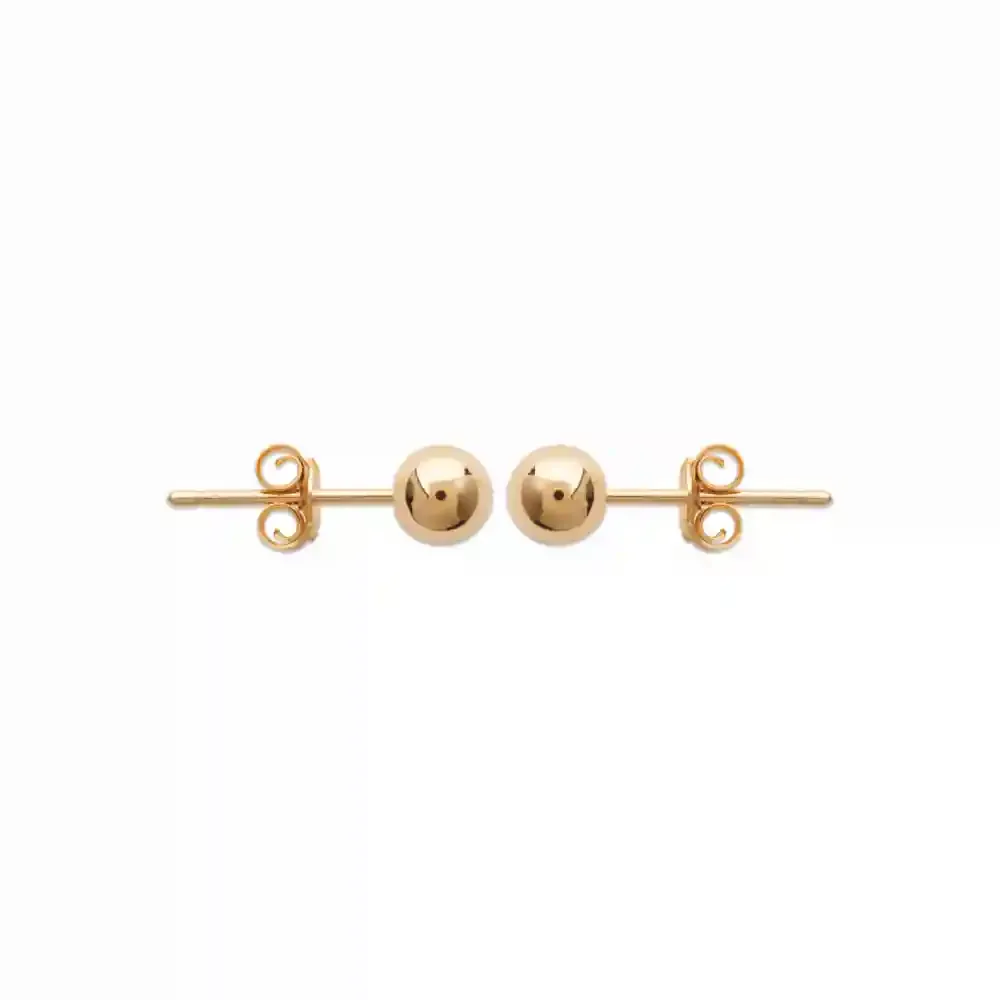 Oriana France puces boule 5 mm plaqué or