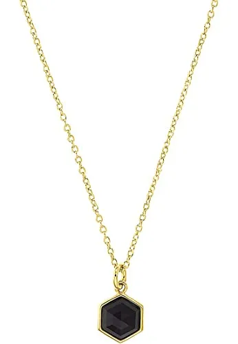 s.Oliver bague argent 925 hexagone noir zircone