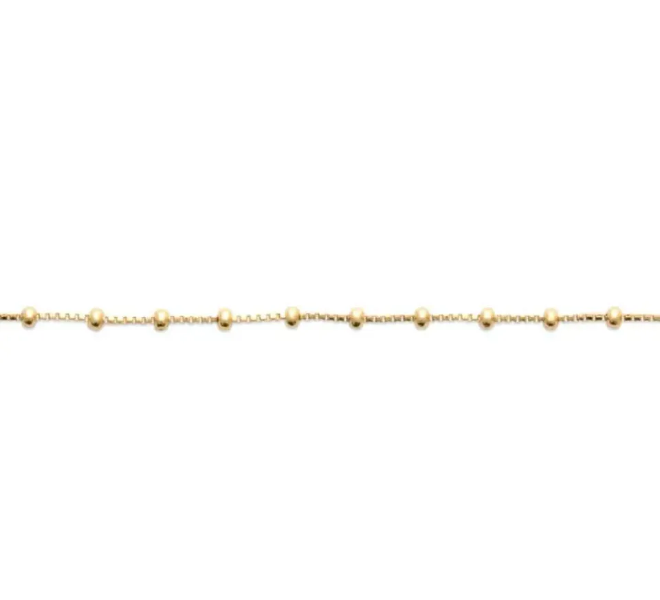Oriana France fines perles bracelet plaqué or chaîne