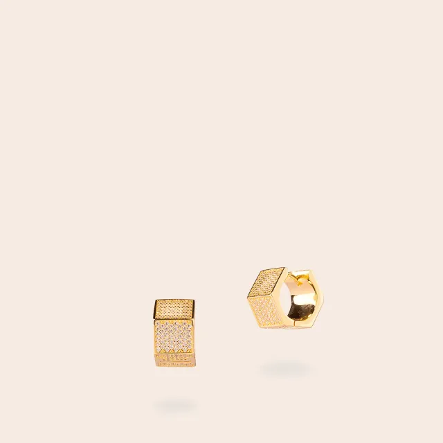 ULTIMA EDIZIONE boucles créoles pavé fermoir