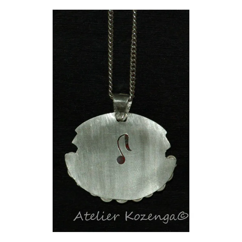 L'Atelier Kozenga Bhanvara pendentif argent jaspe 25x18mm