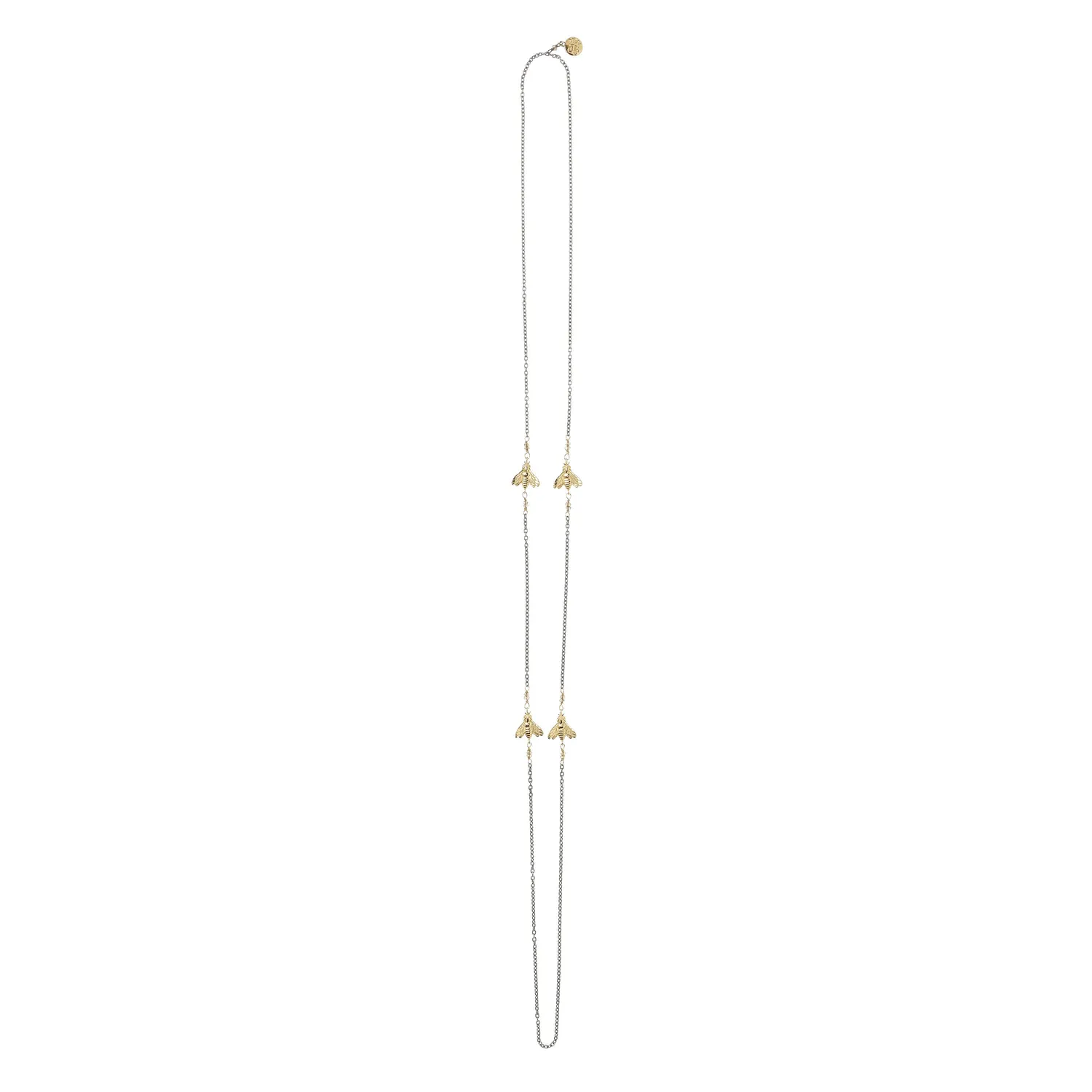 Lorella Tamberi Bee Queen Four Bee collier quartz 92 cm