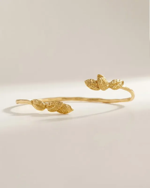 Elise Tsikis Ikaros jonc bracelet or jaune ajustable