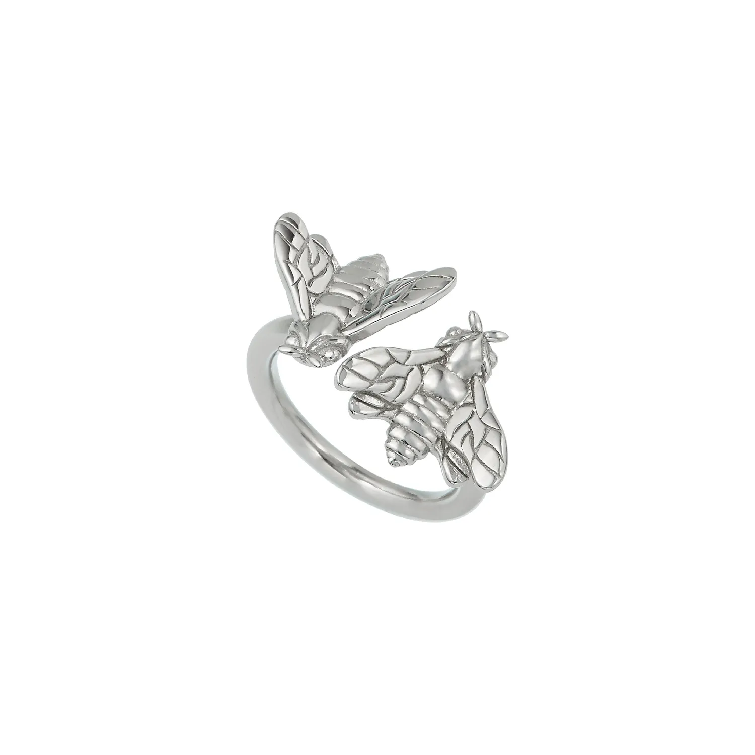 Lorella Tamberi Canal Bee Queen Two Bee bague argent 925