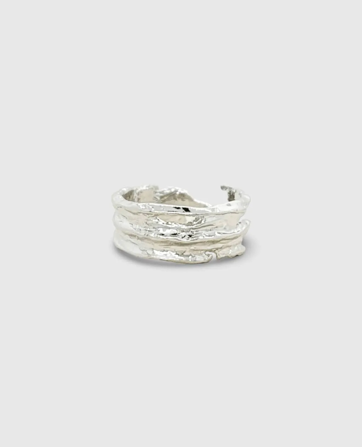 Elise Tsikis Kota bague texturée réglable or jaune