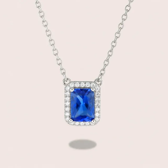 ULTIMA EDIZIONE pendentif collier pierre baguette
