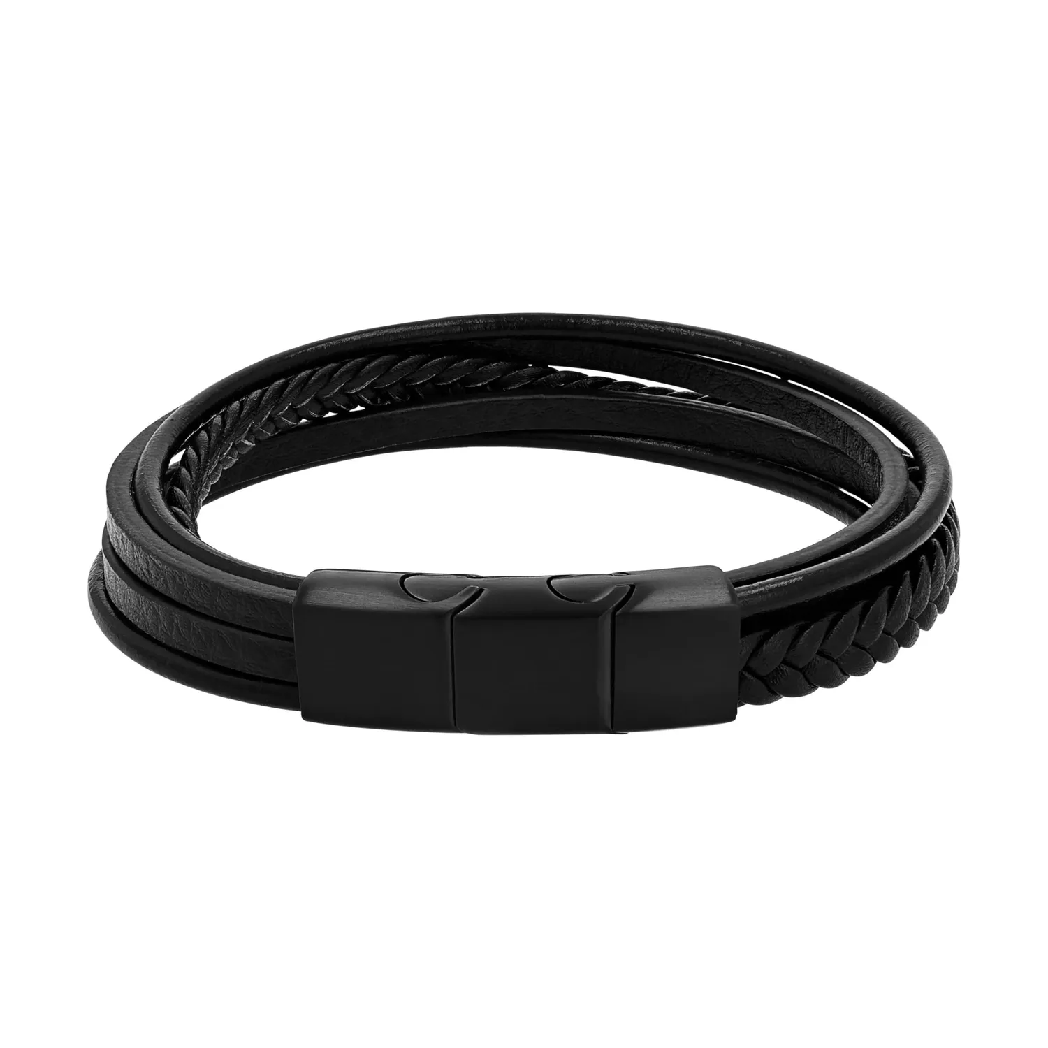 s.Oliver Bracelet Homme Cuir Acier Classique