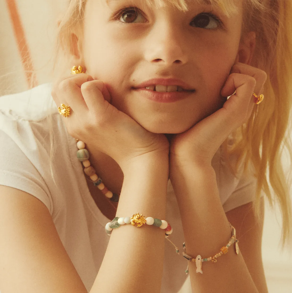 Elise Tsikis Phare bracelet enfant perles ajustable