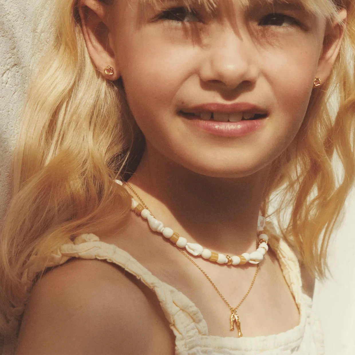 Elise Tsikis Babor collier perles enfant 32 cm