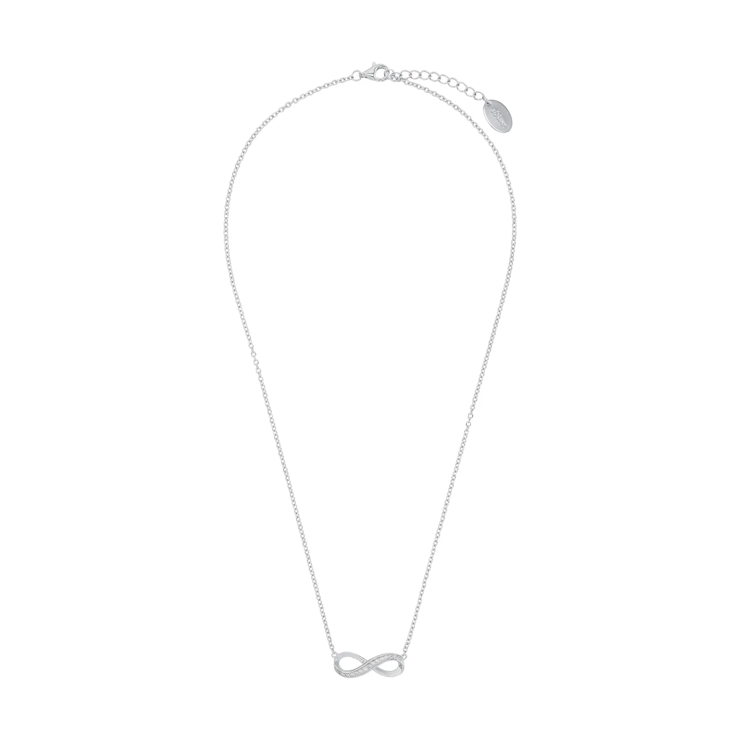 s.Oliver Infini Grand collier femme argent zircone