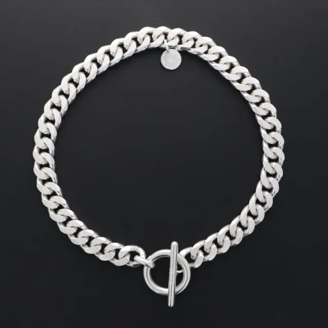 Secret de Cuir N°1228 collier gourmette GM 45,5cm