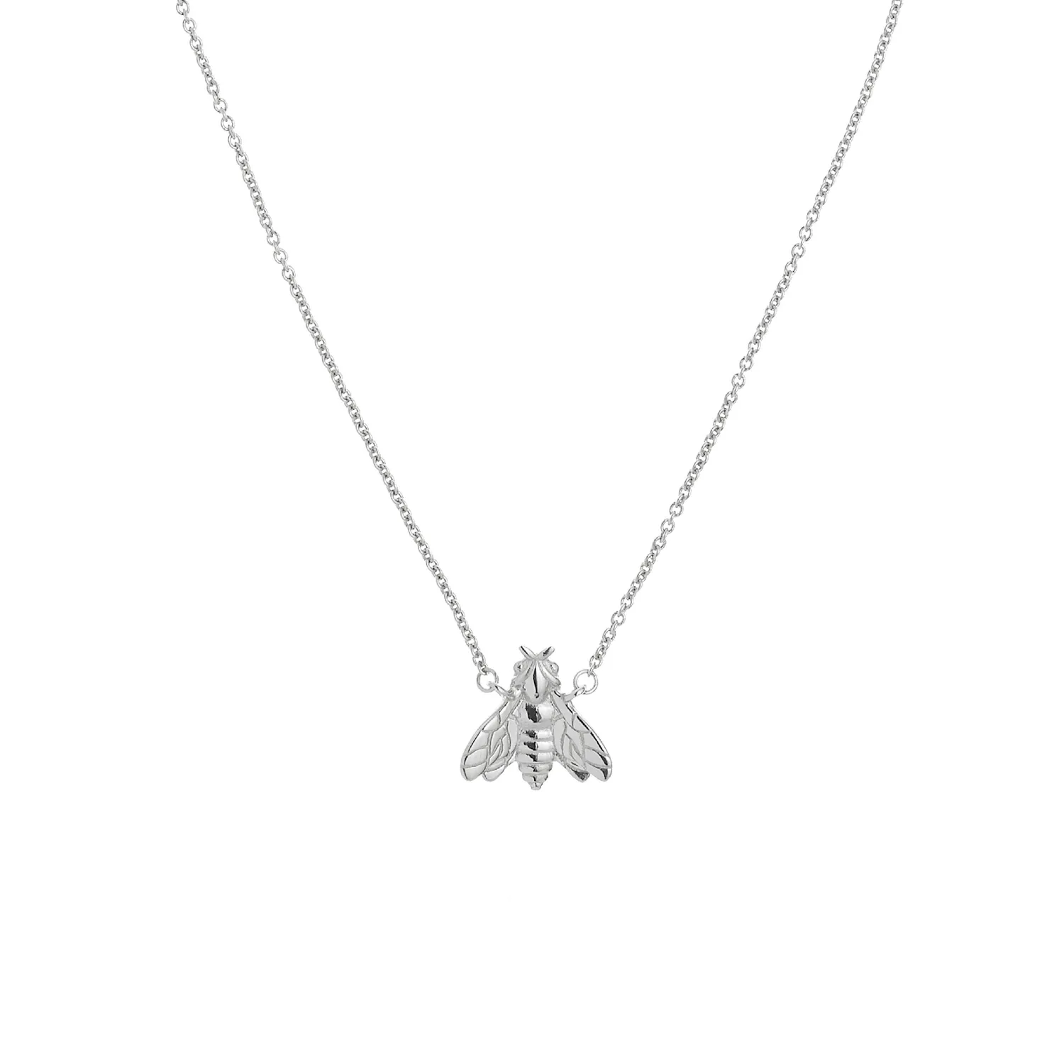 Lorella Tamberi Canal Bee Queen abeille collier argenté 43,5 cm