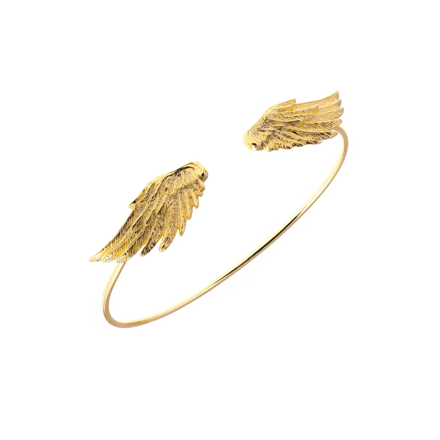 Lorella Tamberi Canal Artemis bracelet jonc ailes doré ouvert