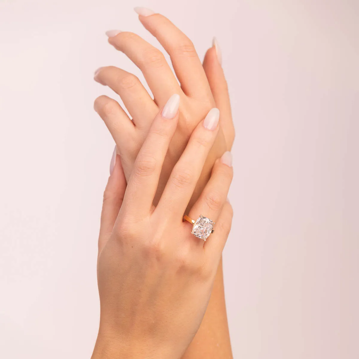 Ultima Edizione Pietra Singola bague blanc taille emeraude