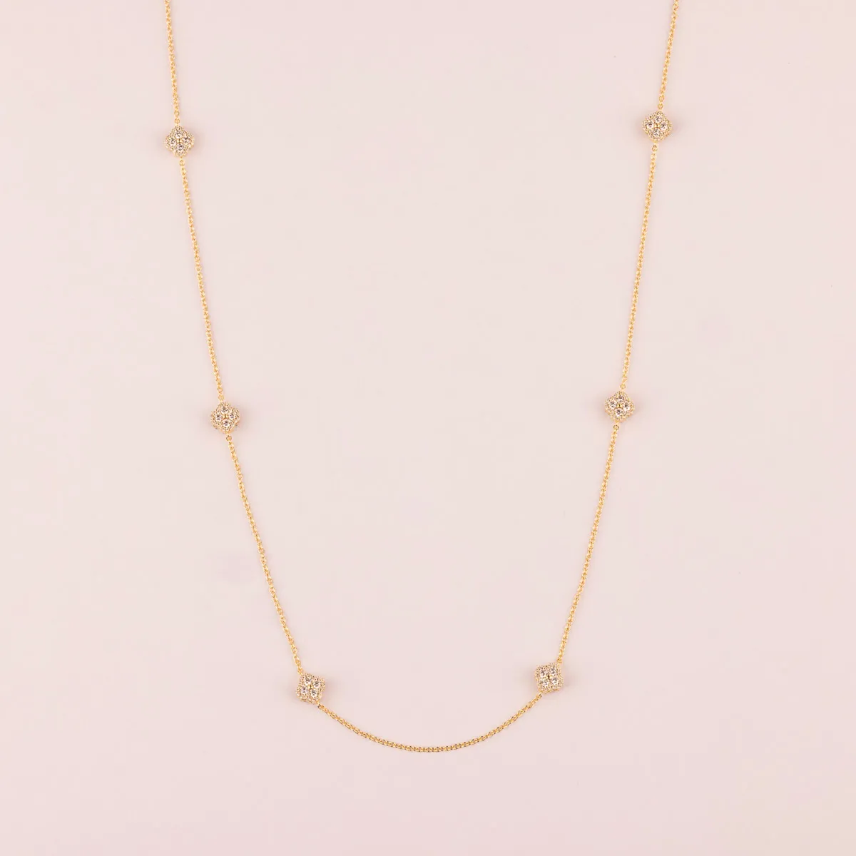 Ultima Edizione Mini Flowers collier chaine 90 cm fleurs