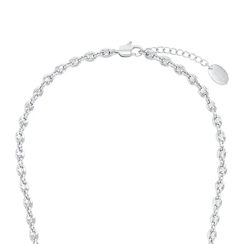 s.Oliver 2034941 collier femme argenté 42+3 cm acier