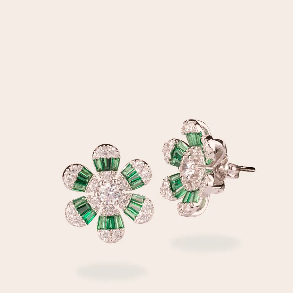 Ultima Edizione flower boucles d’oreilles couleur
