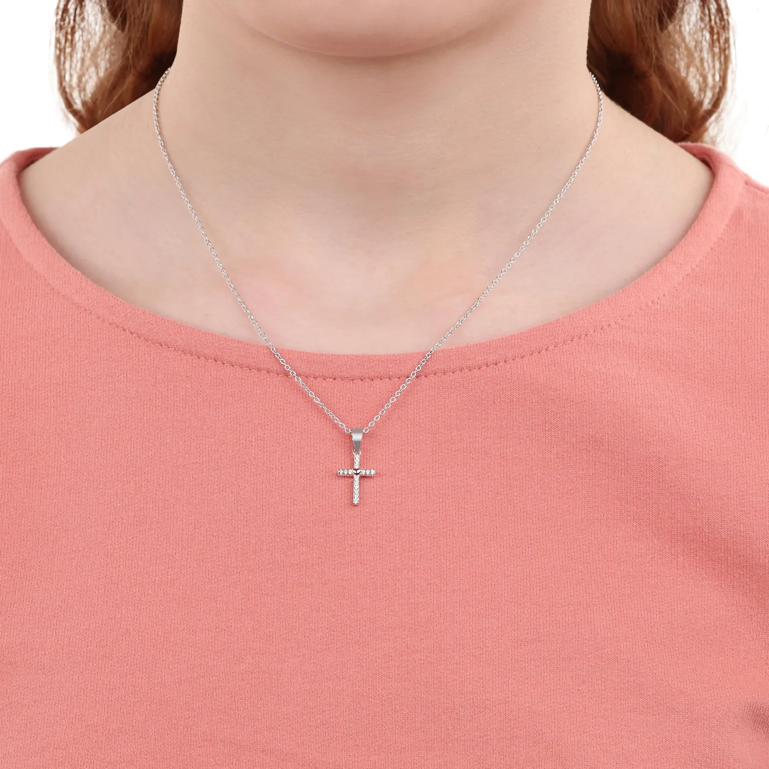 s.Oliver bague fille argent croix zirconium
