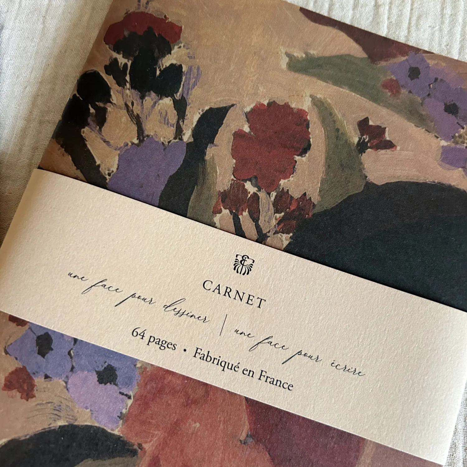 Elise Tsikis Colette carnet duo A5 + A6 fleuri