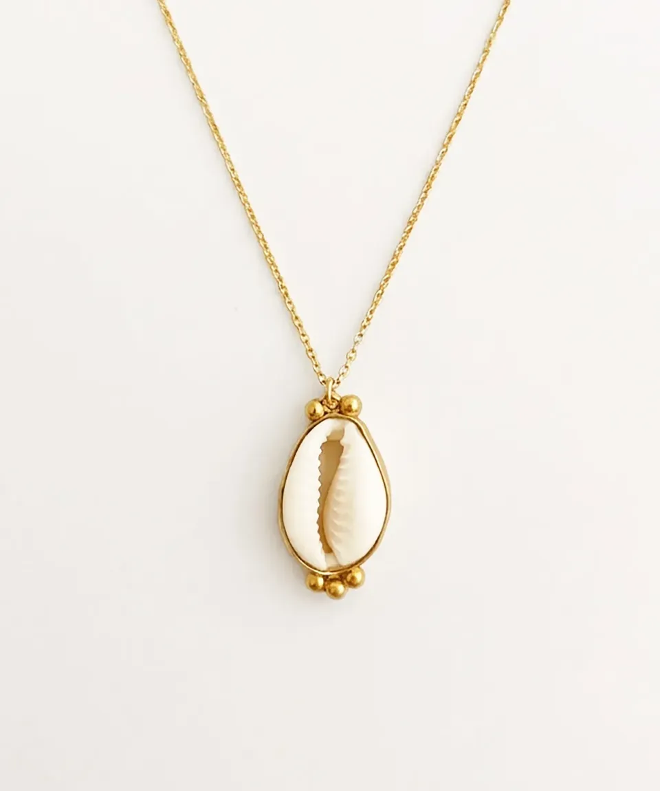 Elise Tsikis Valos collier coquillage 55 cm