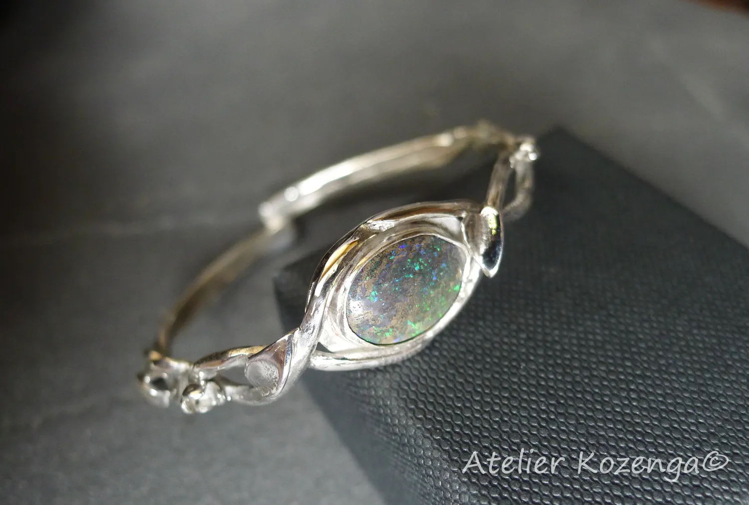 L'Atelier Kozenga Opale bracelet argent pierre opale