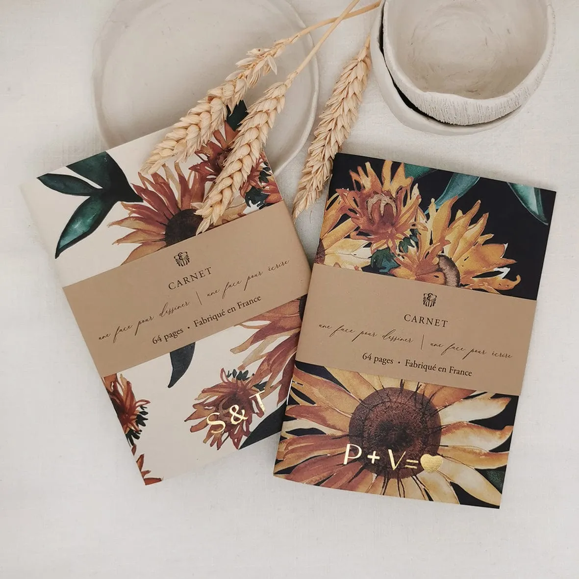 Elise Tsikis Gisele carnet tournesol A5+A6