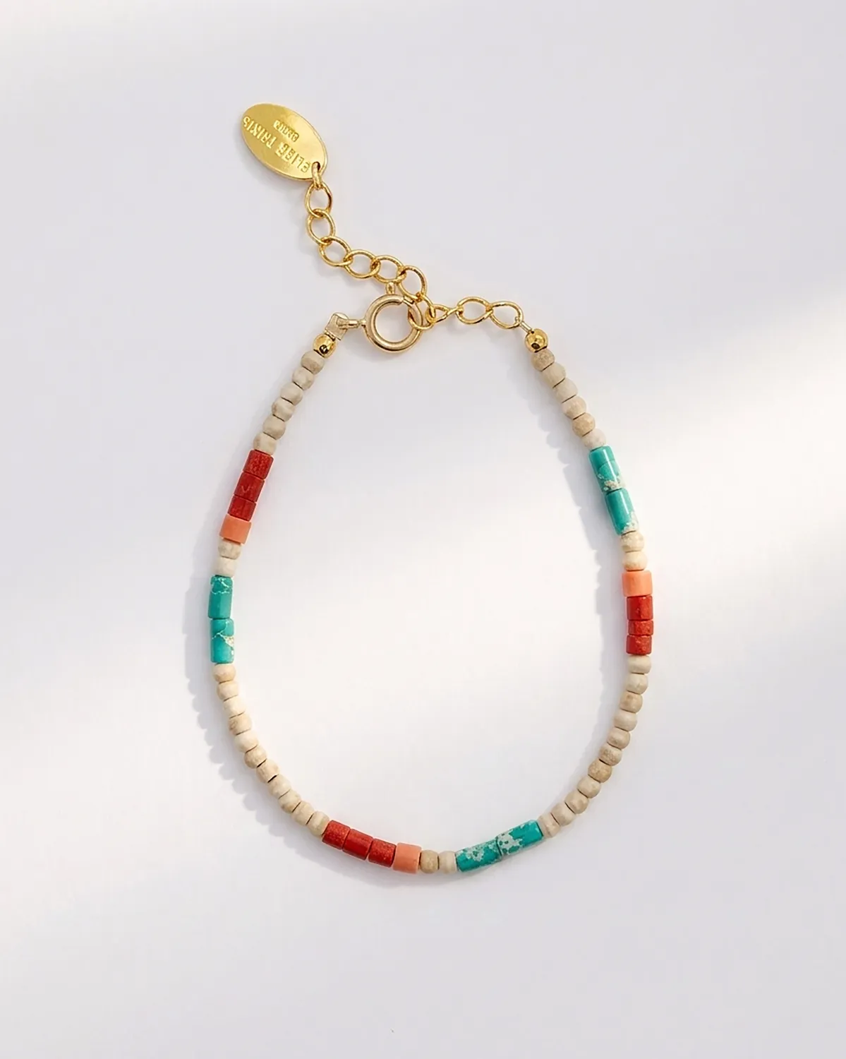Elise Tsikis Caney bracelet perles rouge