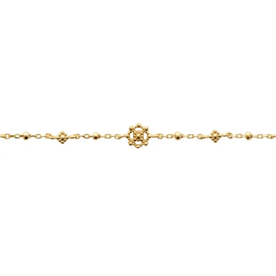Oriana France Zélie bracelet plaqué or perles rondes