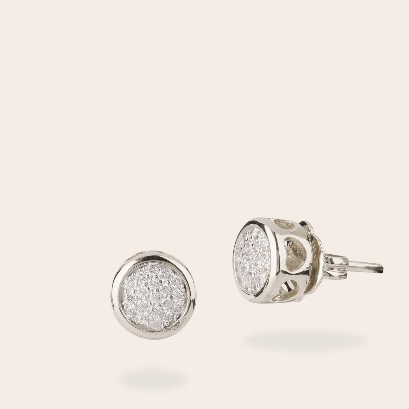 Ultima Edizione Mini Tondino Pavé clous d'oreilles rond