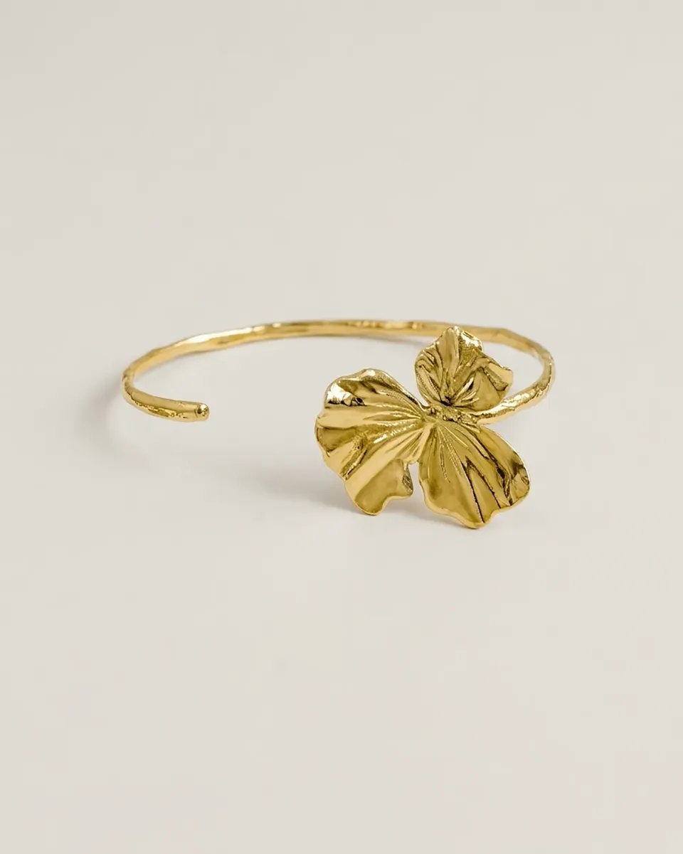 Elise Tsikis Némésis Eunoia bracelet fleur ajustable