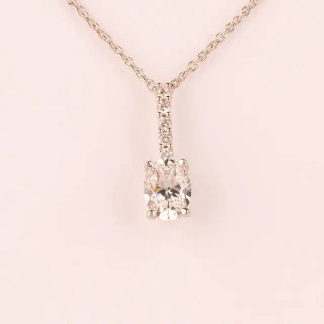 Ultima Edizione Barretta pendentif ovale blanc