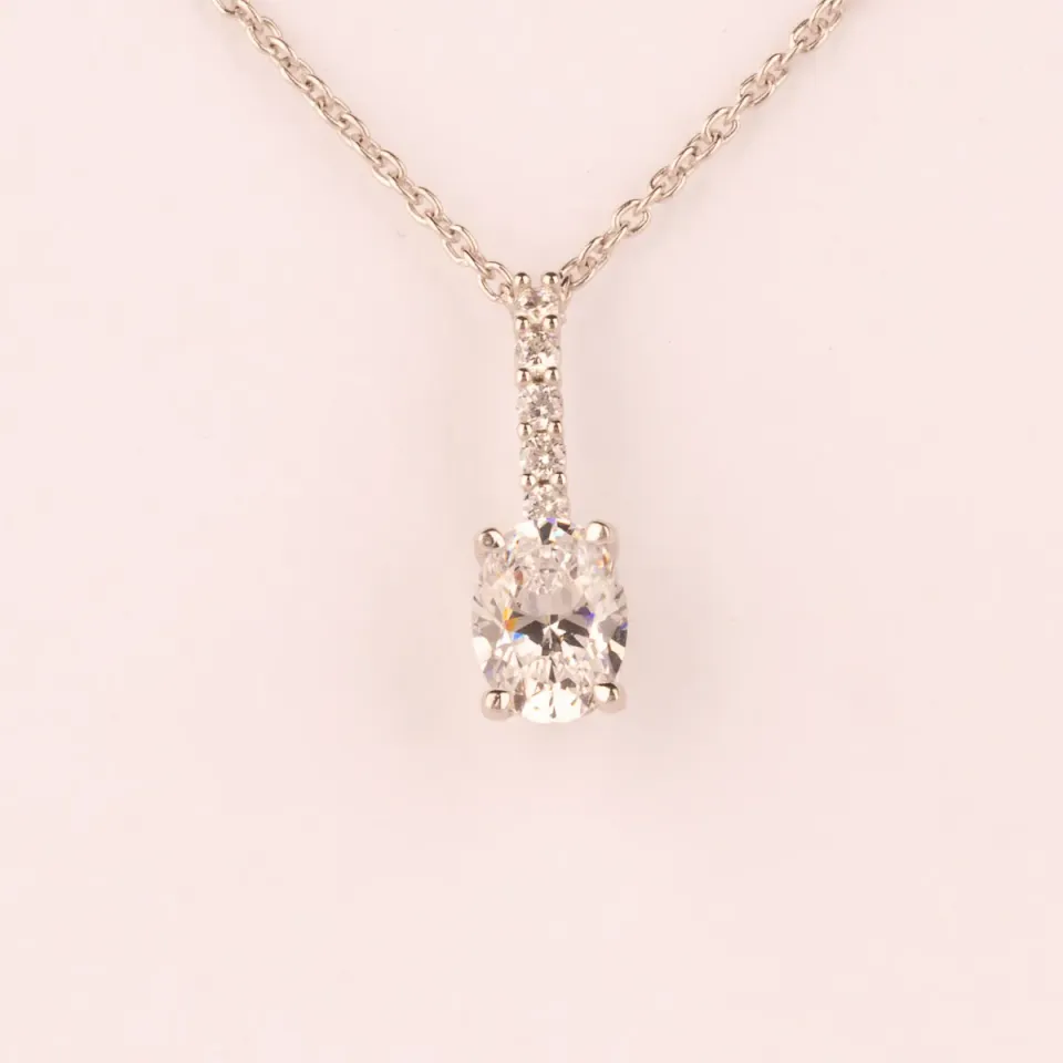 Ultima Edizione Barretta pendentif ovale blanc