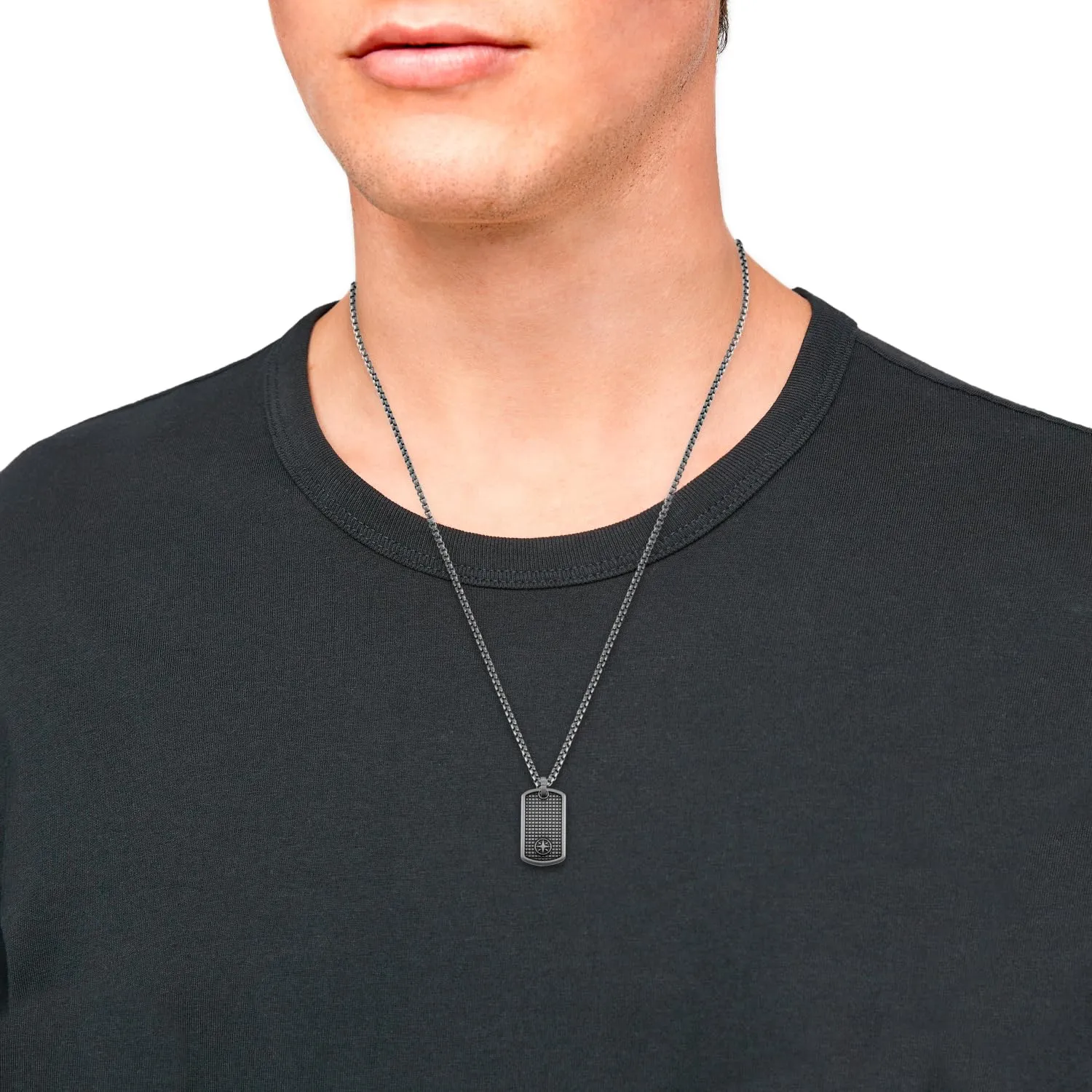 s.Oliver 2036846 collier homme boussole 55+5 cm
