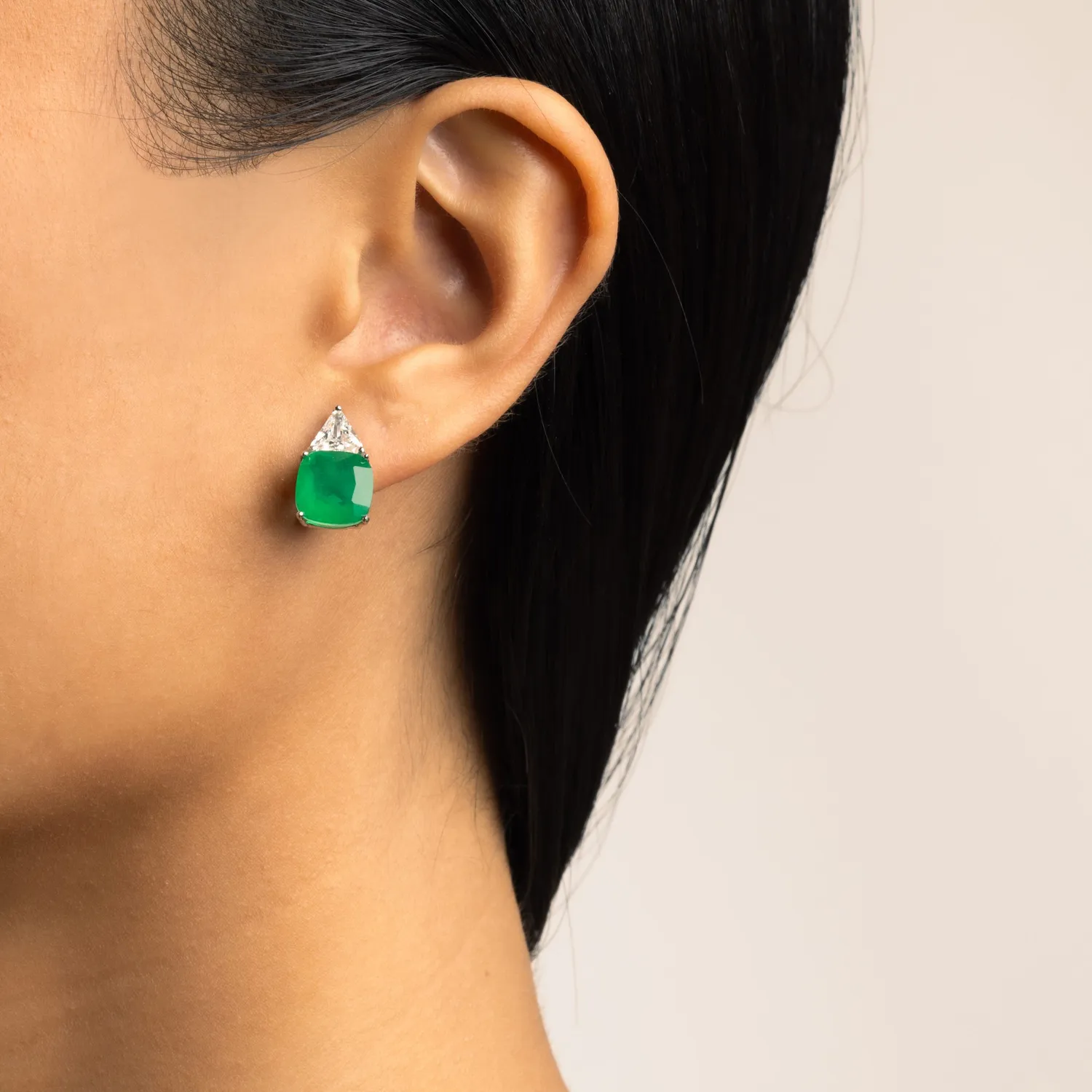 ULTIMA EDIZIONE Triangolo boucles d'oreilles zircon