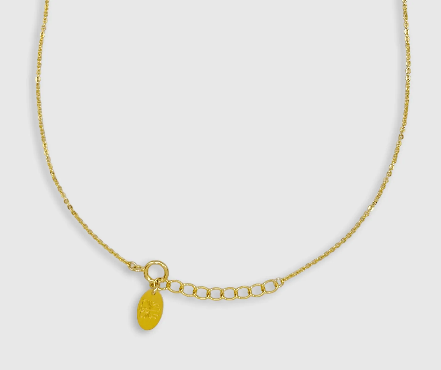 Elise Tsikis Gonia collier fleur doré 40 cm