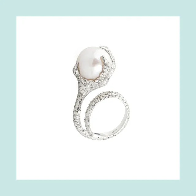 Lorella Tamberi Canal Artemis bague serre perle eau douce
