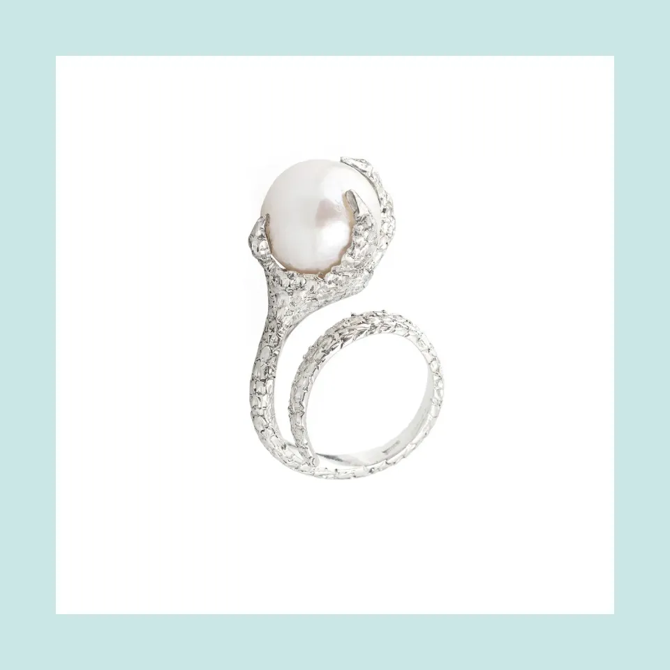 Lorella Tamberi Canal Artemis bague serre perle eau douce