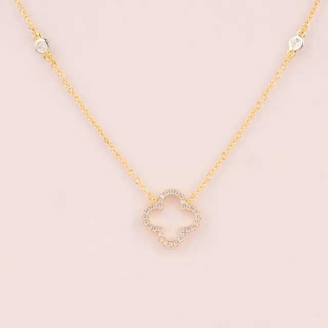 Ultima Edizione fleur collier zircon singulier