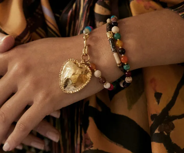 Elise Tsikis Archive Cerbaia bracelet double cœur